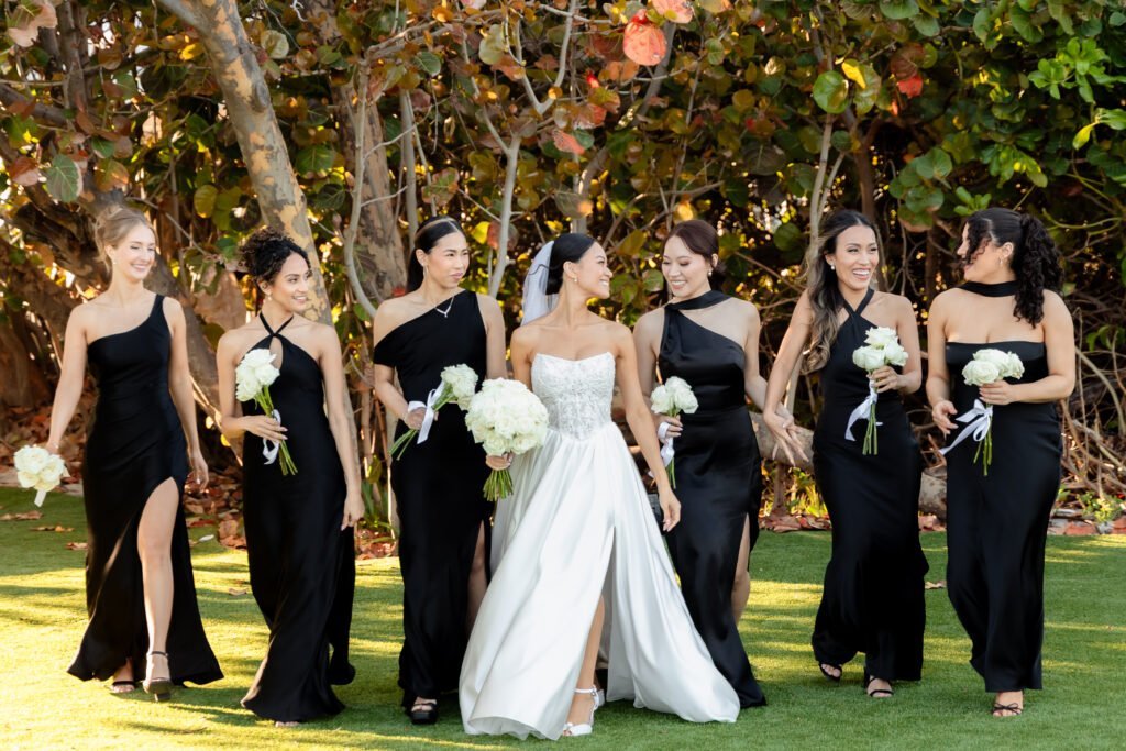 Bride and bridesmaids at The Sunny Hotel in Miami Beach