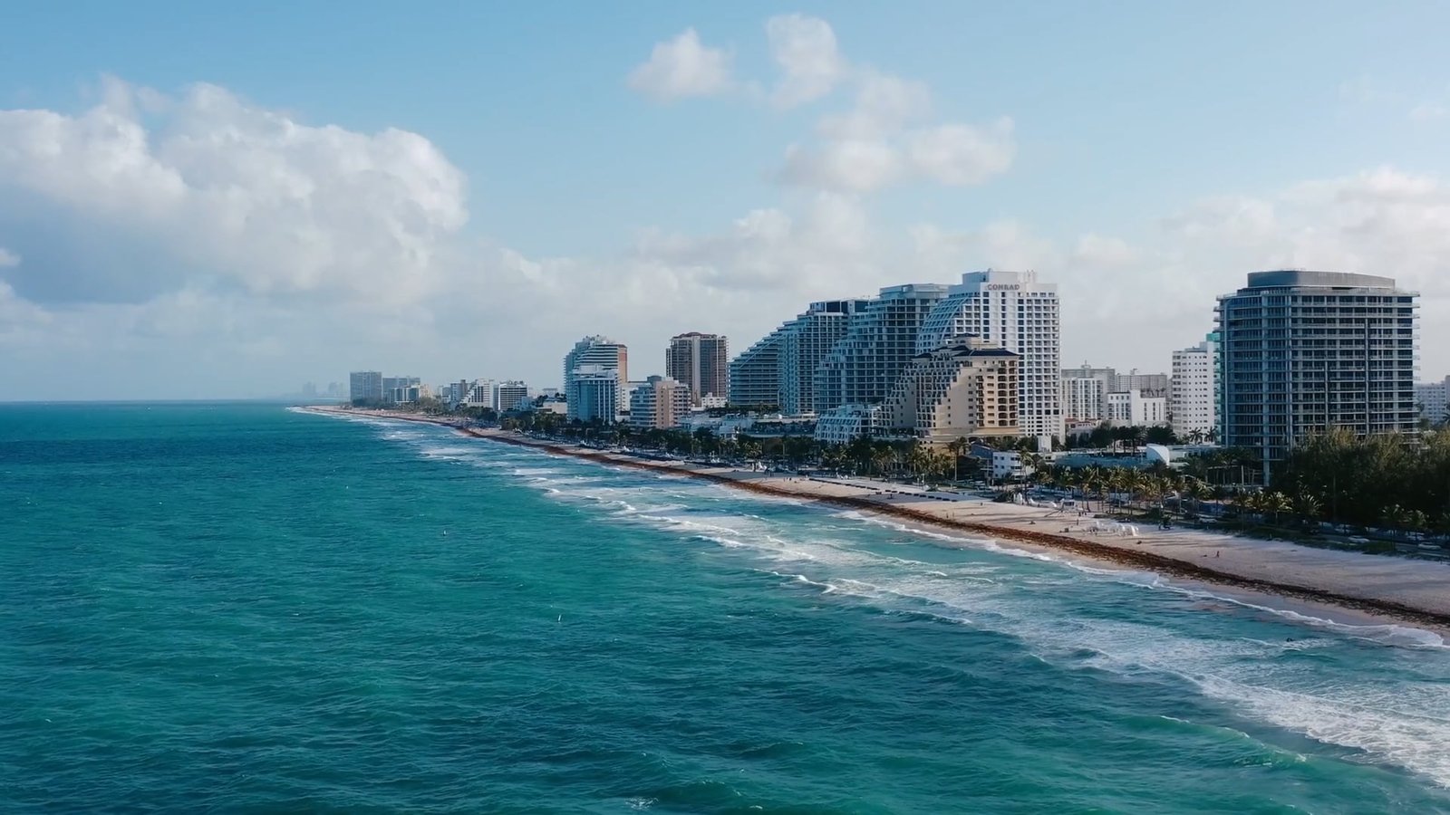 Arielle and David in their Sonesta Fort Lauderdale Beach wedding film