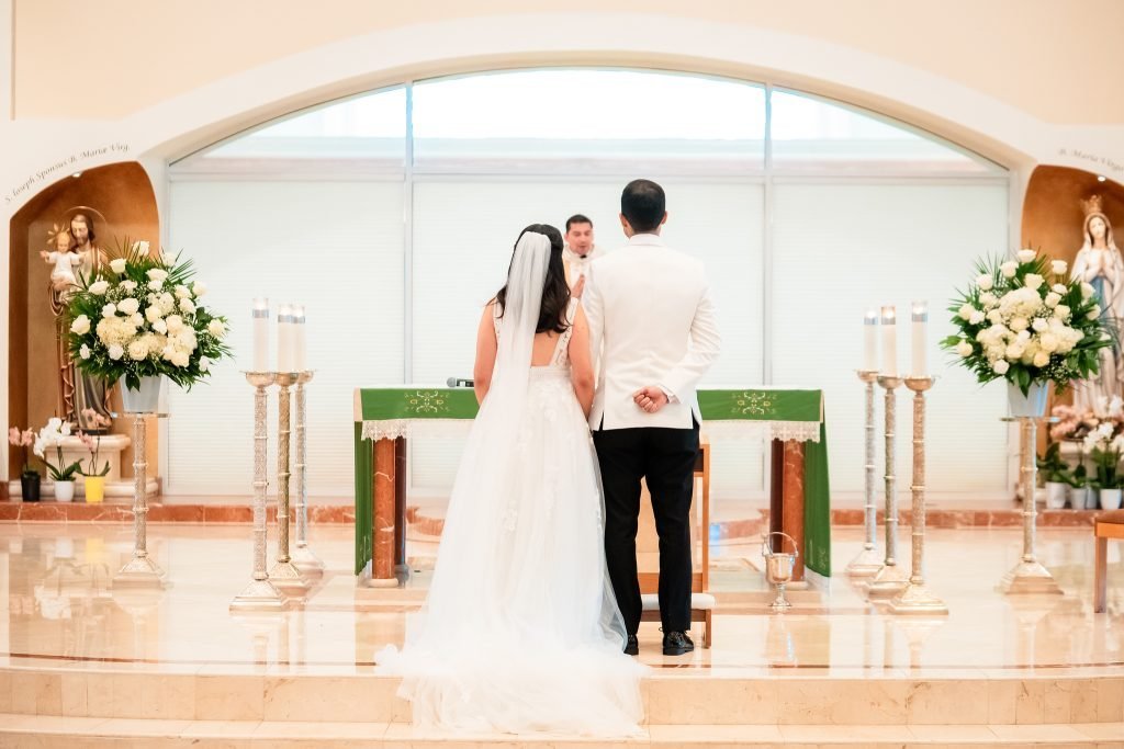 Our Lady of Lourdes wedding ceremony — Natalie & Jorge