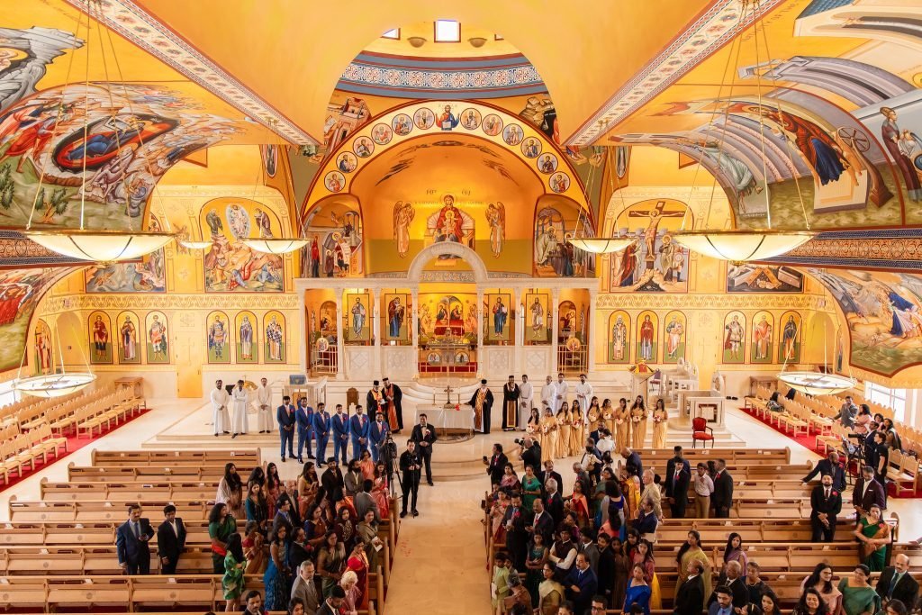 St. Mark Orthodox Church wedding ceremony — Manju & Alvin