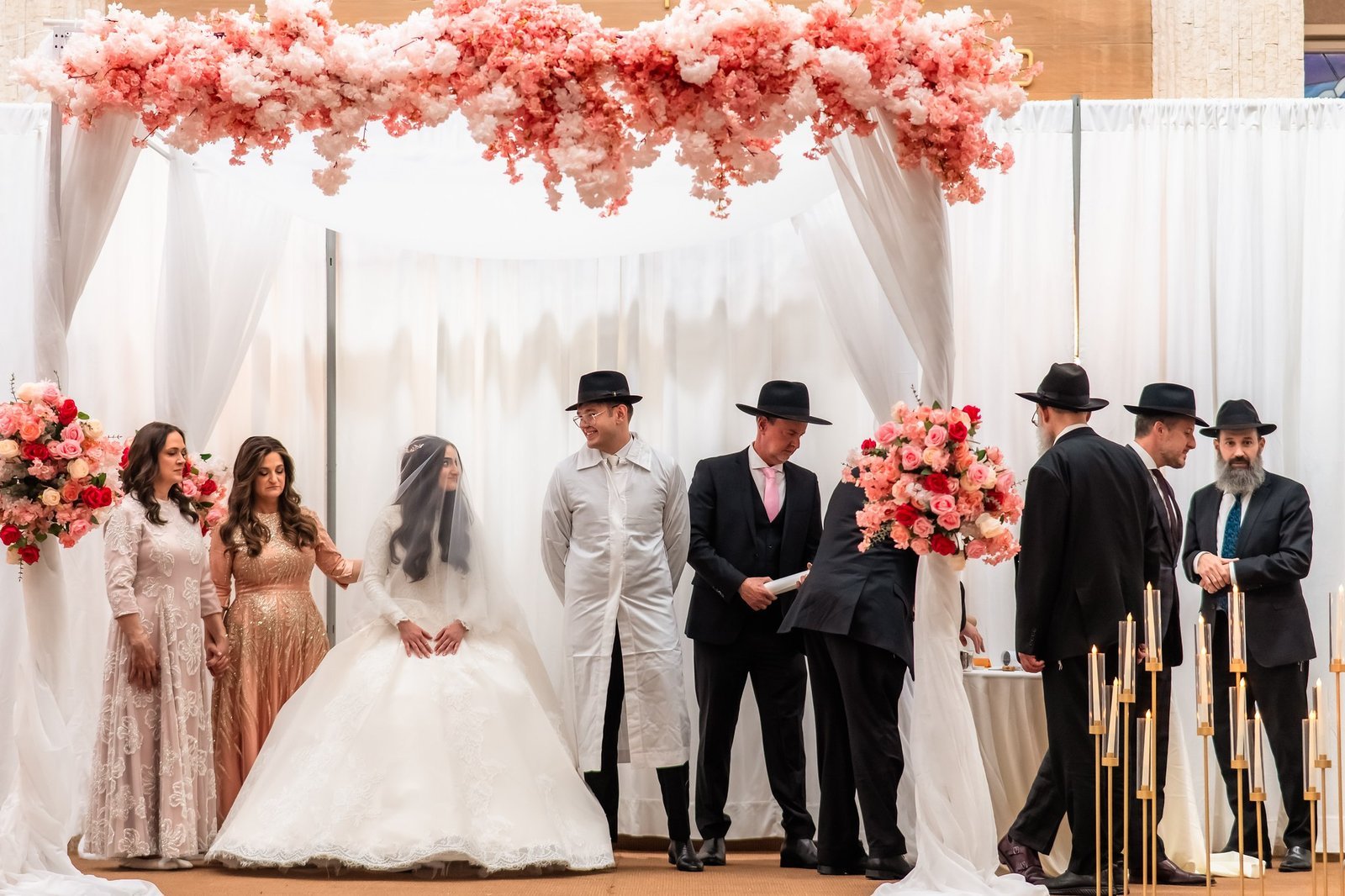 Temple Moses, Miami Beach wedding ceremony — Leah & Shlomo